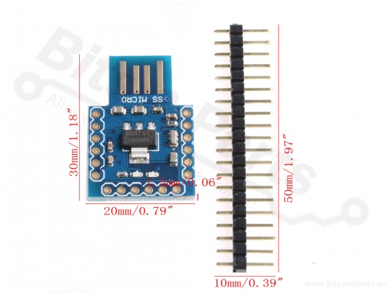 USB Developer Board SS Micro ATmega32U4
